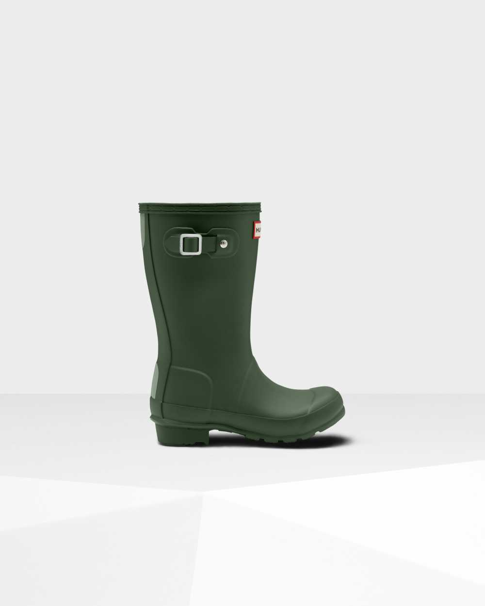 Kids Hunter Original Big Rain Boots Green | PZBHVR-369